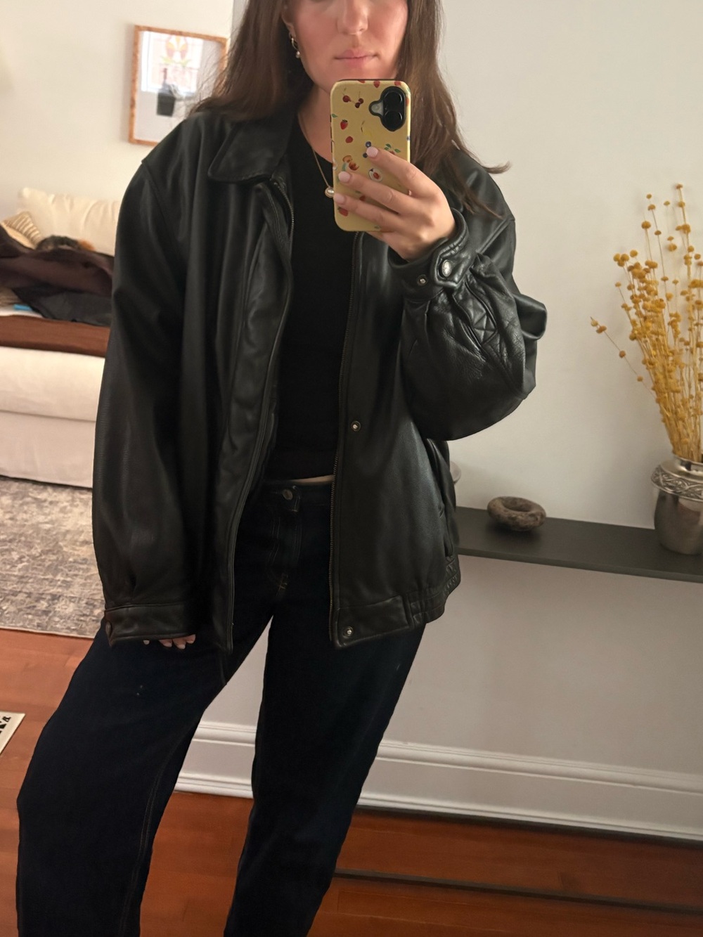 Vintage Moore’s Black Leather Jacket